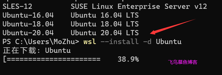 win10/win11使用用命令安装 windows linux 子系统(WSL)的方法