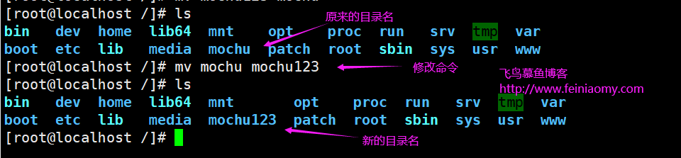 linux 下的目录操作命令