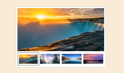 JS+CSS原生带缩略图的焦点图 幻灯片