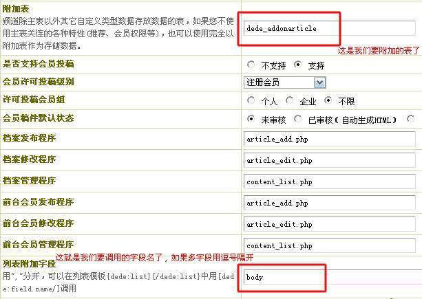 dede:list调用body内容的如何实现方法(图)