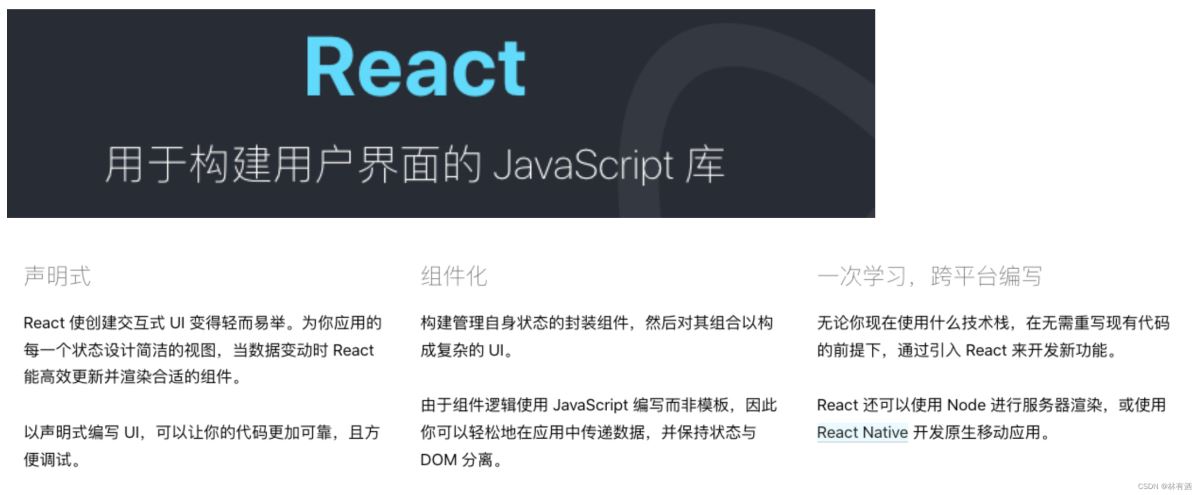 初识React及React开发依赖详解