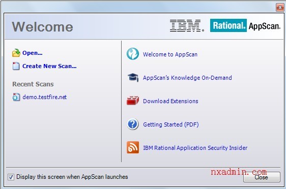 安全测试工具 IBM Rational AppScan 英文版如何使用详细说明(图文)