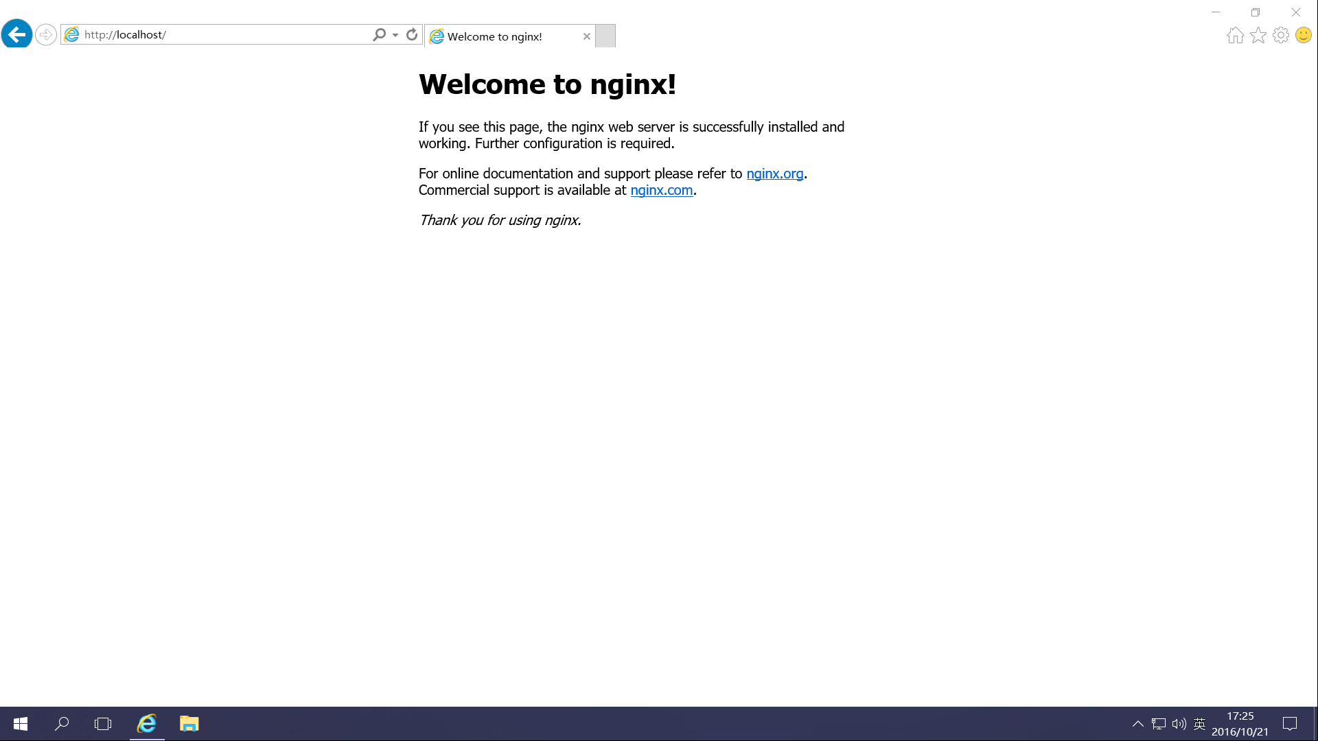 Windows Server 2016 Nginx 安装配置详细图文好代码教程