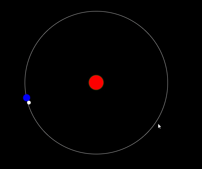 css动画模拟太阳地球月球运动轨迹示例