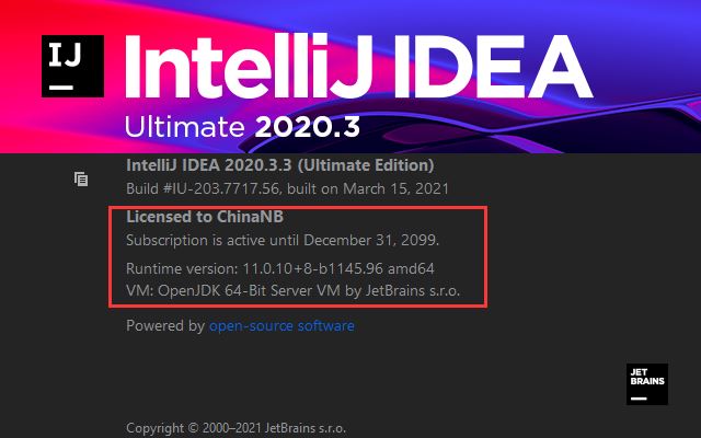 IntelliJ IDEA 2021.1.0许可证最新注册激活方法 五种许可证激活好代码教程