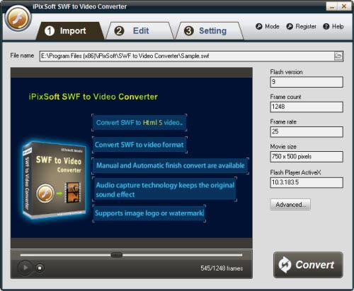 专业的SWF格式转换器iPixSoft SWF to Video Converter怎么激活?
