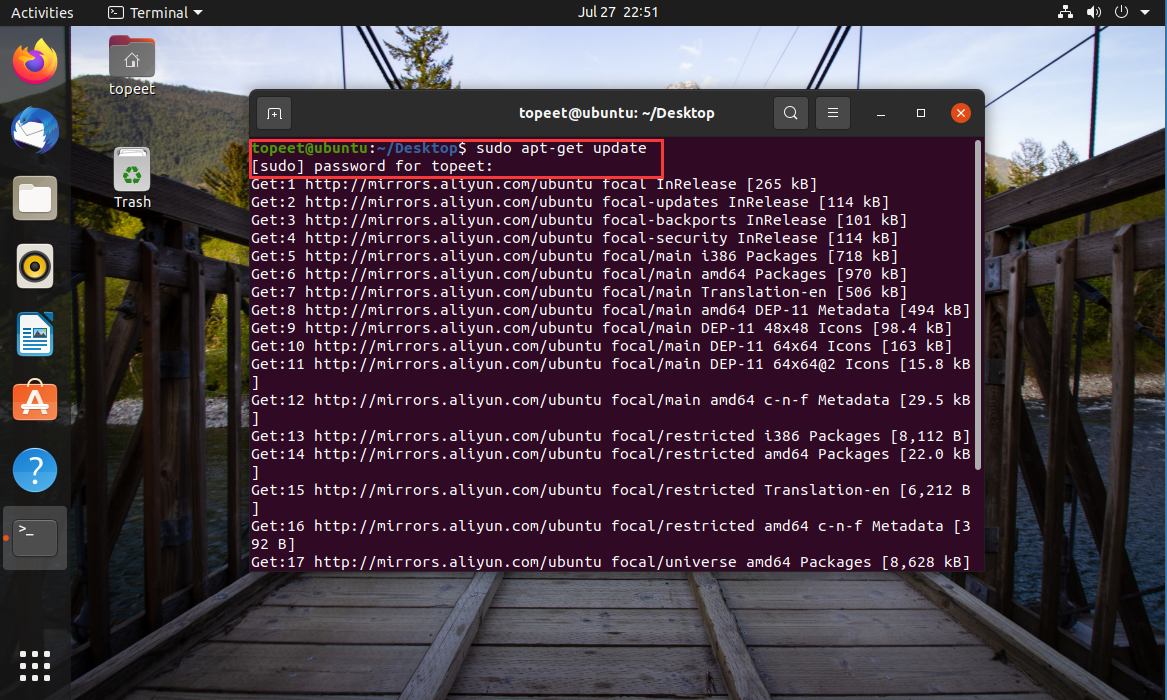 迅为龙芯2K1000开发板虚拟机ubuntu安装软件 