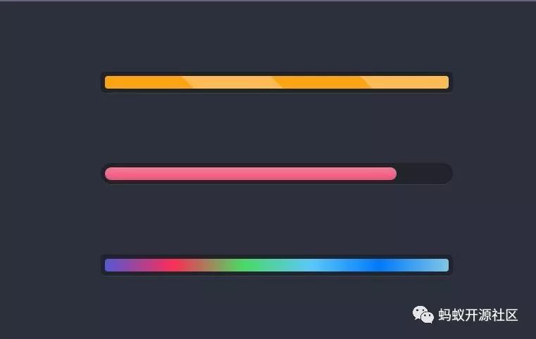 CSS3如何实现彩色进度条动画的示例