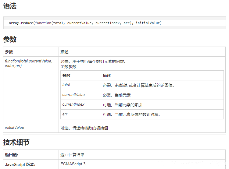 javascript中的reduce()函数讲解