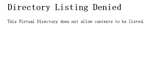 IIS6、IIS7.5设置网站默认首页方法(Directory Listing Denied)