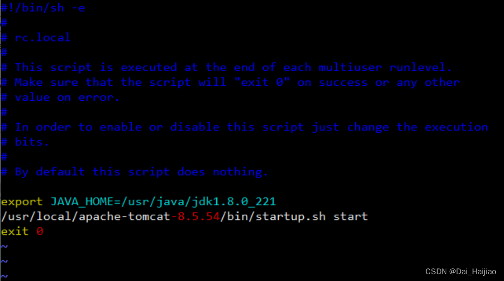 Tomcat在linux环境中开机自启(定时重启)的方法